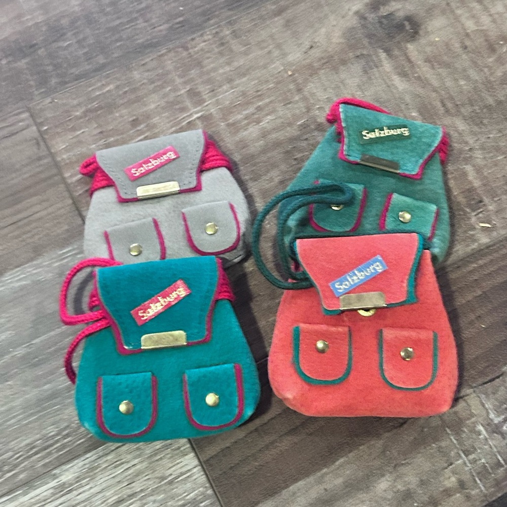 50%offw❤️ 4 salzburg suvenior felt coin purse vintage HG99